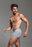 Homme attirant bel dans la pose de sous-vêtements Images libres de droits Homme attirant bel dans la pose de sous-vêtements Images libres de droits