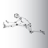 Homme courant abstrait illustration libre de droits Homme courant abstrait illustration libre de droits