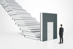 Homme d'affaires de concept d'éducation illustration libre de droits Homme d'affaires de concept d'éducation illustration libre de droits