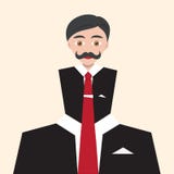Homme d'affaires Flat Abstract Avatar illustration de vecteur Homme d'affaires Flat Abstract Avatar illustration de vecteur