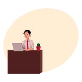 Homme d'affaires travaillant sur l'ordinateur, se reposant dans le bureau, regardant le moniteur Photo libre de droits Homme d'affaires travaillant sur l'ordinateur, se reposant dans le bureau, regardant le moniteur Photo libre de droits