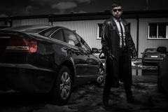 Homme d'agent secret photographie stock Homme d'agent secret photographie stock