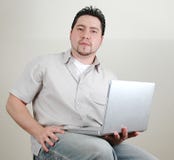 Homme et computer-6 image stock Homme et computer-6 image stock