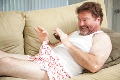 Homme prenant la photo de son ordure photographie stock libre de droits Homme prenant la photo de son ordure photographie stock libre de droits