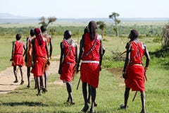 Hommes de masai - Kenya image libre de droits Hommes de masai - Kenya image libre de droits