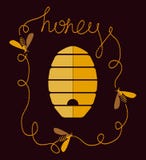 Honey Background illustration de vecteur Honey Background illustration de vecteur