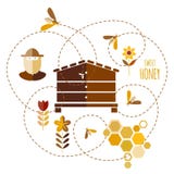 Honey Background illustration libre de droits Honey Background illustration libre de droits