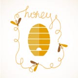 Honey Background illustration stock Honey Background illustration stock