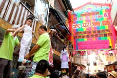 2016 Hong Kong babeczki festiwalu parady pławik Fotografia Stock 2016 Hong Kong babeczki festiwalu parady pławik Fotografia Stock