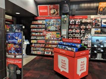 Nintendo Switch And Other Video Game Merchandise On Display At