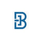 Hoofdb-brieven aanvankelijk embleem stock illustratie Hoofdb-brieven aanvankelijk embleem stock illustratie