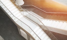 Hoogste mening van twee trappen stock illustratie Hoogste mening van twee trappen stock illustratie