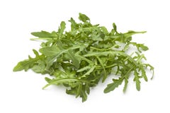 Hoop van verse bladeren Arugula stock afbeelding Hoop van verse bladeren Arugula stock afbeelding