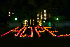 Hope word made with candles Stock Image Hope word made with candles Stock Image