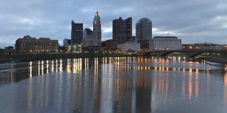Horizon de Columbus, Ohio Photographie stock Horizon de Columbus, Ohio Photographie stock