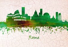 Horizon de Rome Italie illustration stock Horizon de Rome Italie illustration stock