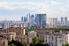 Horizon de ville de Moscou image libre de droits Horizon de ville de Moscou image libre de droits
