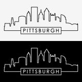 Horizonte de Pittsburgh ilustración del vector Horizonte de Pittsburgh ilustración del vector
