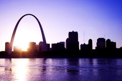 Horizonte de St. Louis Fotografía de archivo Horizonte de St. Louis Fotografía de archivo