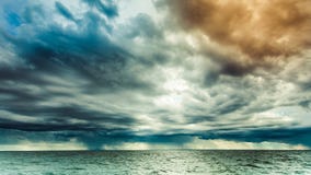 Horizonte e céu de mar do Seascape Foto de Stock Horizonte e céu de mar do Seascape Foto de Stock