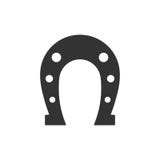 Horseshoe icon flat royalty free illustration Horseshoe icon flat royalty free illustration