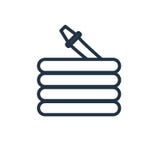 Hose icon isolated on white background, Hose sign vector illustration Hose icon isolated on white background, Hose sign vector illustration