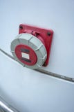 Hose a válvula para o equipamento da proteção contra incêndios montado da construção foto de stock Hose a válvula para o equipamento da proteção contra incêndios montado da construção foto de stock