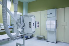 Hospital room with a classic x-ray system royalty free stock images Hospital room with a classic x-ray system royalty free stock images