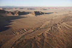Hot air balloons landing on the sands of the Sossusvlei Desert, stock photo Hot air balloons landing on the sands of the Sossusvlei Desert, stock photo