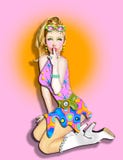 Hot Blonde Go-go Girl Stock Image Hot Blonde Go-go Girl Stock Image