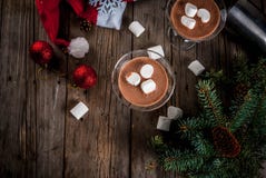 Hot Chocolate Martini with marshmallow Stock Photo Hot Chocolate Martini with marshmallow Stock Photo