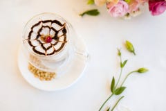 Hot and delicious cappuccino coffee royalty free stock image Hot and delicious cappuccino coffee royalty free stock image