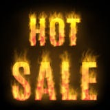 Hot sale design with fire. Vector illustration. Royalty Free Stock Image Hot sale design with fire. Vector illustration. Royalty Free Stock Image