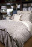Hotel Bed With Comforter and Pillows royalty free stock images Hotel Bed With Comforter and Pillows royalty free stock images