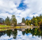 Hotel Blausee, Switzerland stock image Hotel Blausee, Switzerland stock image