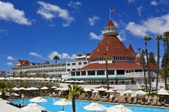 Hotel Del Coronado With Pool Royalty Free Stock Images Hotel Del Coronado With Pool Royalty Free Stock Images