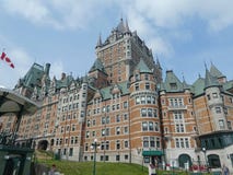 Hotel di Fairmont Chateua Frontenau a Québec fotografia stock Hotel di Fairmont Chateua Frontenau a Québec fotografia stock