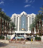 Hotel em Eilat no Mar Vermelho em Israel imagem de stock Hotel em Eilat no Mar Vermelho em Israel imagem de stock