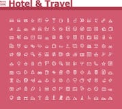 Hotel and travel icon set