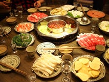 Hotpot chinois photo libre de droits Hotpot chinois photo libre de droits