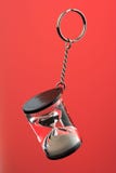 Hour Glass On A Key Chain Stock Photography