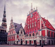 House of the Blackheads Riga stock image House of the Blackheads Riga stock image