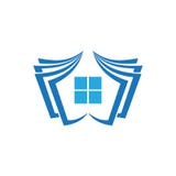 Real estate business logo royalty free illustration Real estate business logo royalty free illustration