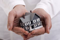 House In Hands Stock Photography