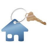 House key ring & real estate website home symbol