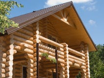 House log wall