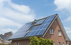 House with solar panels