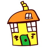 House in the style of childrens drawings vector illustration House in the style of childrens drawings vector illustration