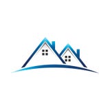 Houses real estate logo stock illustration. Image of architecture ...