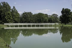 Houten Brug royalty-vrije stock afbeelding Houten Brug royalty-vrije stock afbeelding